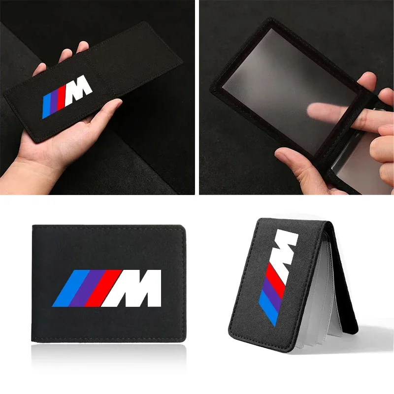 Car Driver License Cover Credit Card Holder Accessories For BMW M M3 M4 M5 X1 X3 X5 X6 X7 F10 F20 F22 F30 G20 G30 Performance