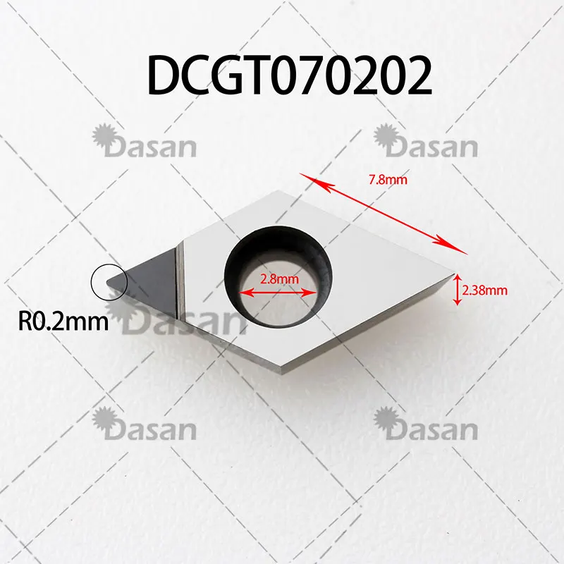 DCMT070204 DCMT 070202 DCMT11T304 DCGT070204 DCGT11T304 PCD CBN Inserts CNC Lathe Turning Cutter Blade Tool