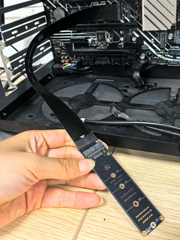 M.2 NVME NGFF M-Key SSD Extension Cable Support PCle4.0 M.2 NVME Extender Solid Drive Riser Card for M.2 2230 2242 2260 2280 SSD