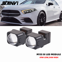SANVI 2PCS M15S 1.5inch Bi Led Module 108W for Car Headlight Geely High Low Beam 12V Led Lights Retrofit Auto Accessories