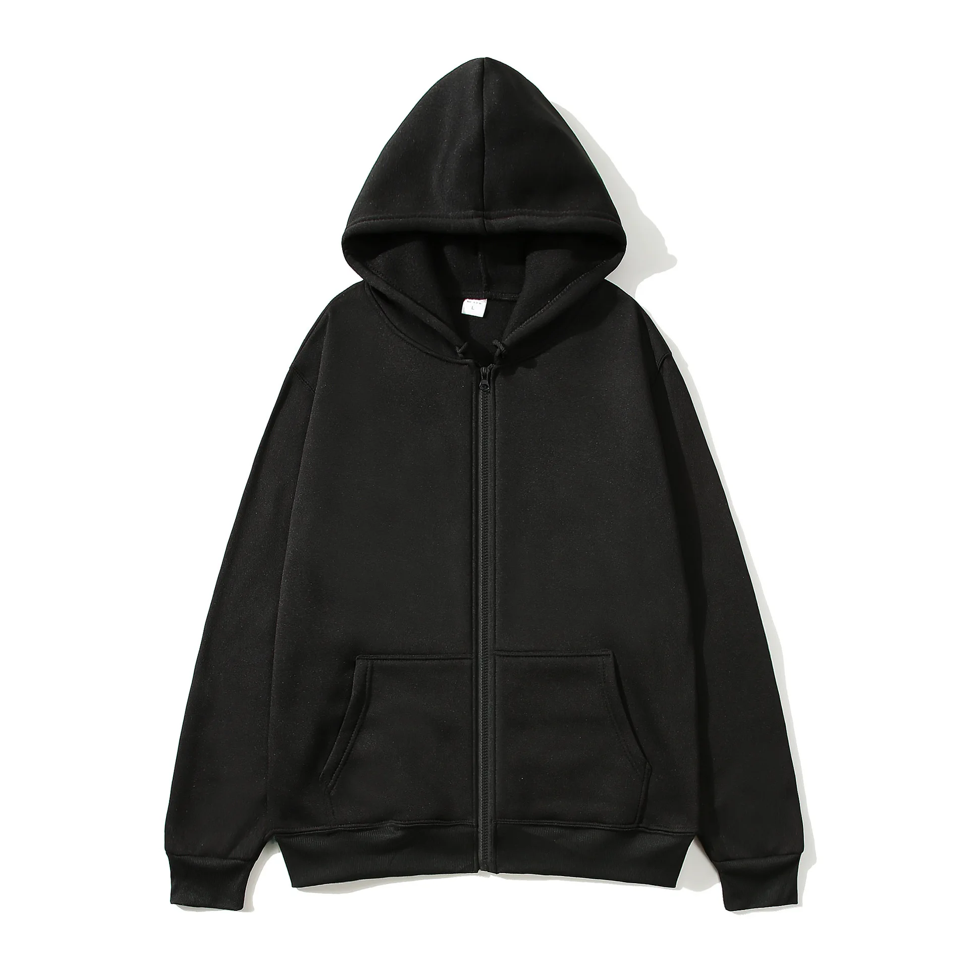 2025 Neue Mode Reißverschluss-Hoodies Damen/Herren Modischer Langarm-Kapuzenpullover Lässige Herbst-Winter-Sportbekleidung Einfarbige Kleidung – Detail 2
