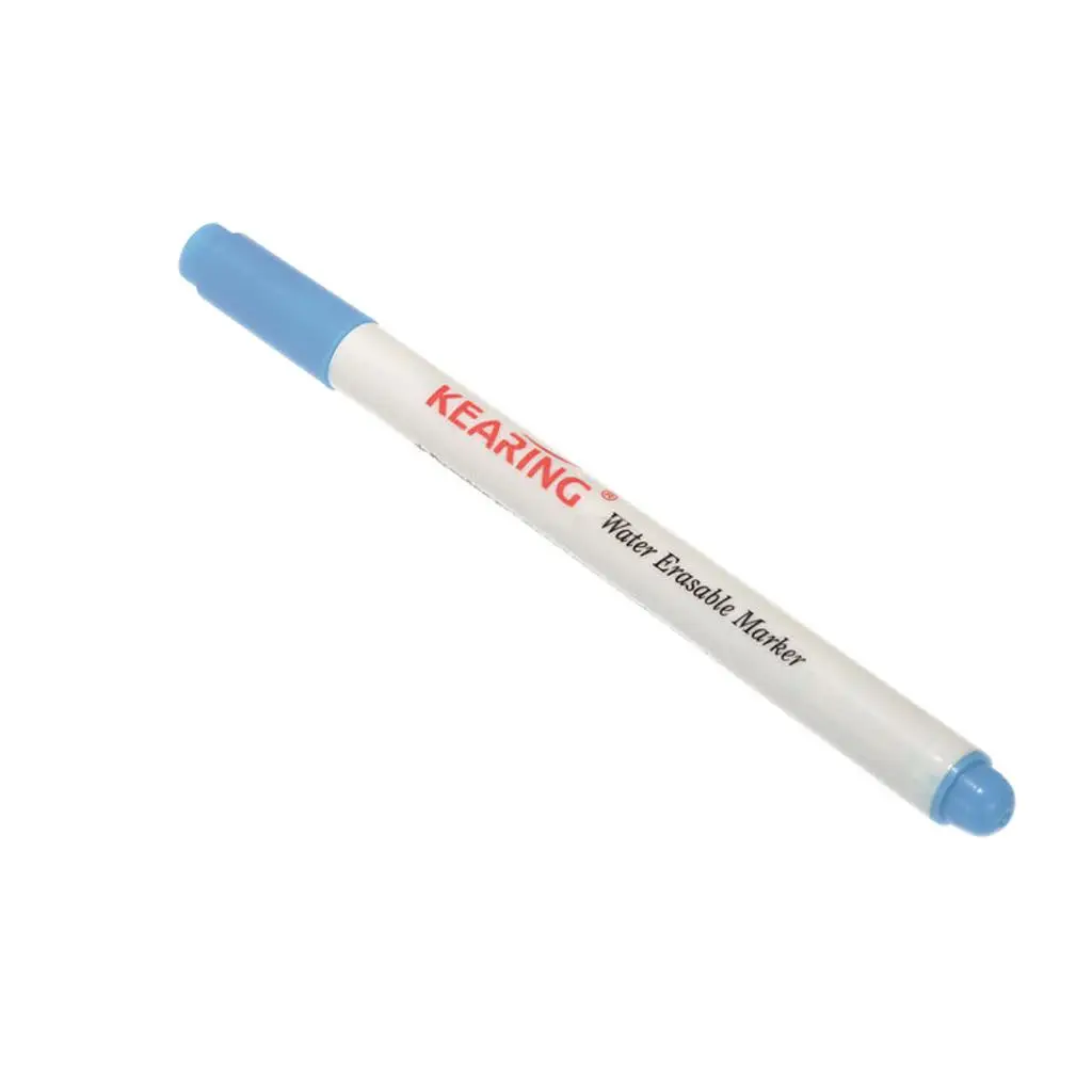 

1 Piece 0.8mm Water Erasable Soluble Pen Auto-Vanishing Fabric Marking Blue
