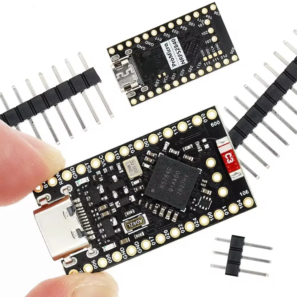 1/4PCS NRF52840 Pro Micro Development Board Type‑C Bluetooth Module Compatible Nice!Nano V2.0 For Keyboard IoT DIY
