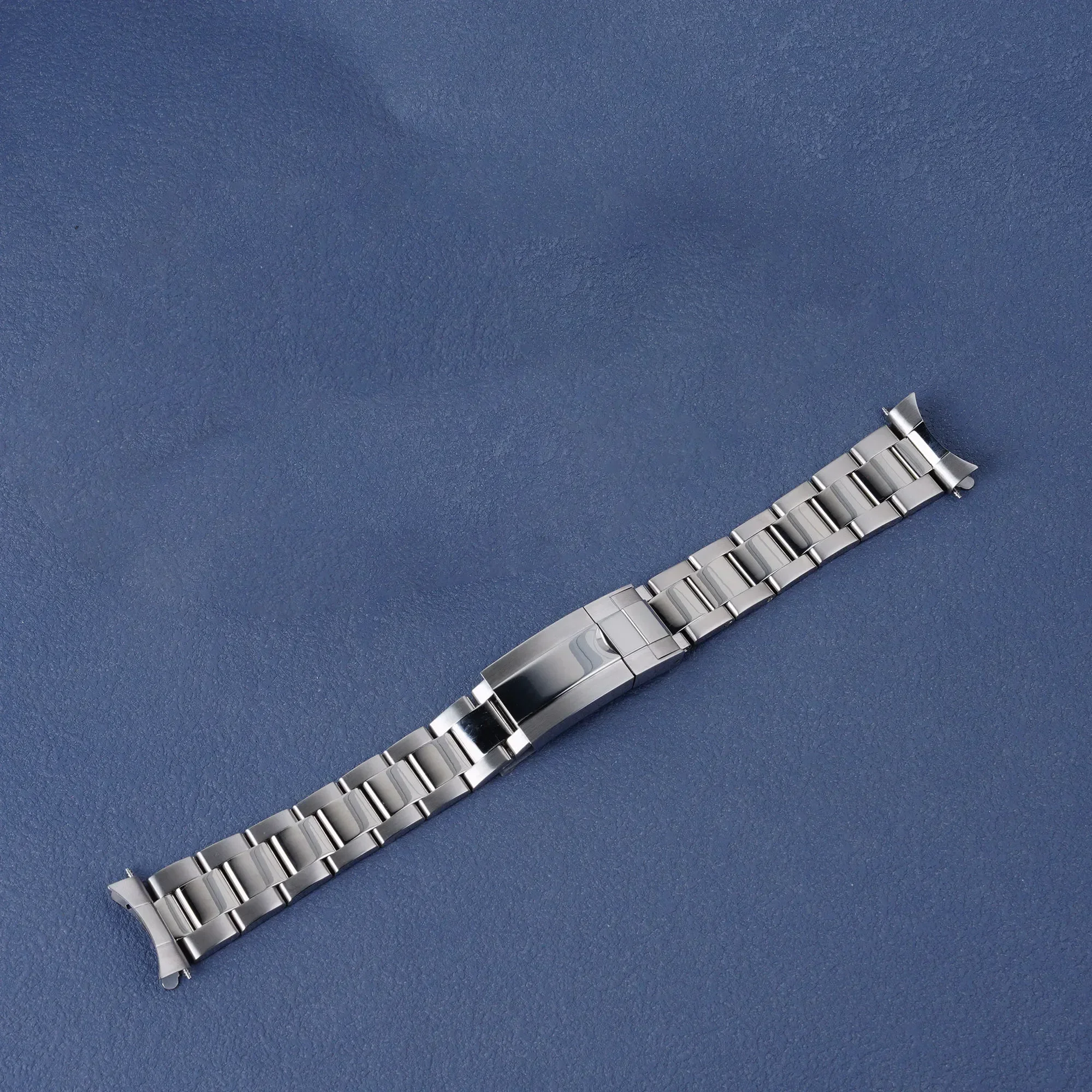 21mm WatchBand Strap OysterStyle 316L Stainless Steel Deployment Clasp Silver Bracelet For Seiko Panda SSC911-917/SBDL091