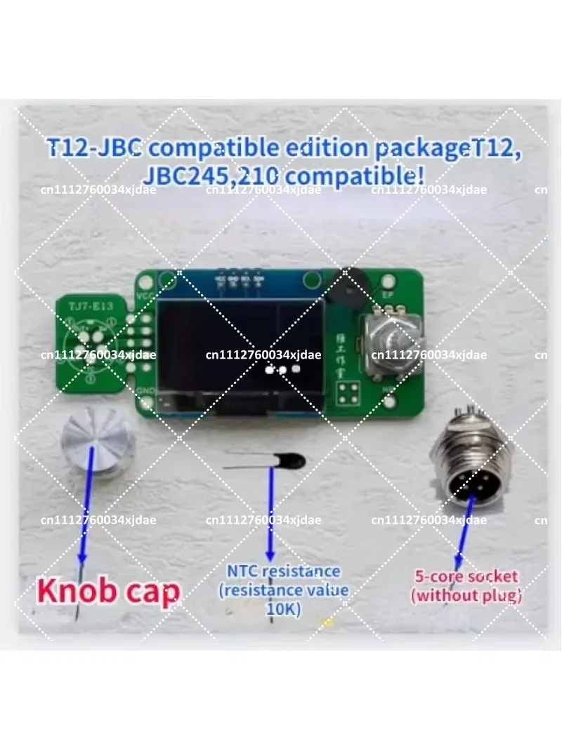 T12 4 in 1 1.3 Inch OLED Digital Display Soldering Station Control Board Constant Temperature Soldering Iron for T20 C245 210