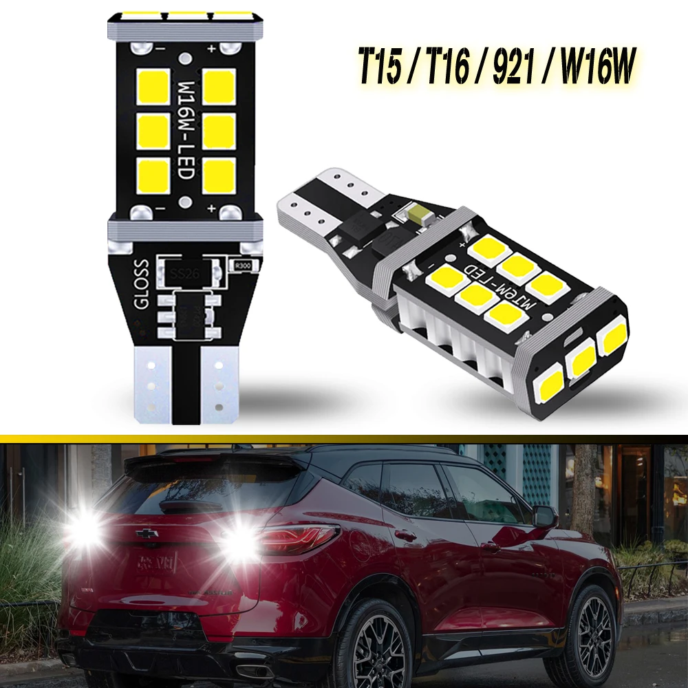 2x Car Backup Reverse Light T15 921 W16W 6000k led LED Bulb for Toyota C-HR Corolla Rav4 Yaris Avensis Camry CHR Auris Hilux