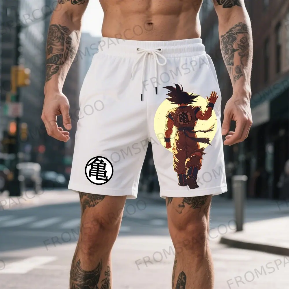 Bandai One Piece Luffy bedruckte Baumwollshorts für Männer und Frauen, lockere, schweißabsorbierende und atmungsaktive Sommersportshorts