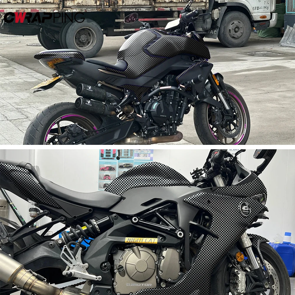 

Car Wrap Vinyl Film for Motorcycle Vinyls Anti-Scratch Plaid Texture Waterproof Wrapping Foil Car Wraps Full Body Covering Cover