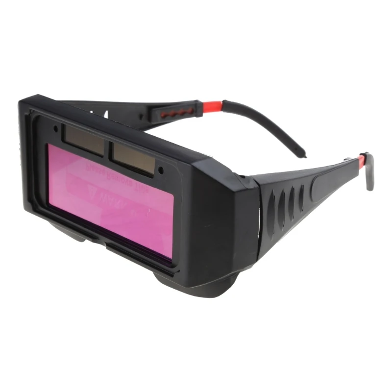 แว่นตานิรภัยสำหรับเชื่อม LCD พร้อมพลังงานแสงอาทิตย์และโป๊ะโคมแบบปรับได้สำหรับ TIG MIG