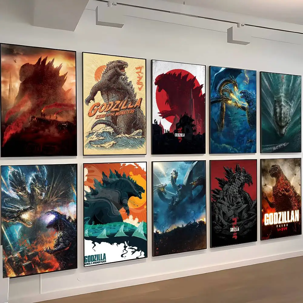 G-GoDZilla 2014 Sci-Fi Monster Movie Poster Print A5 A4 A3 A2 Wall Art Decor for Room Office Gift for Fans
