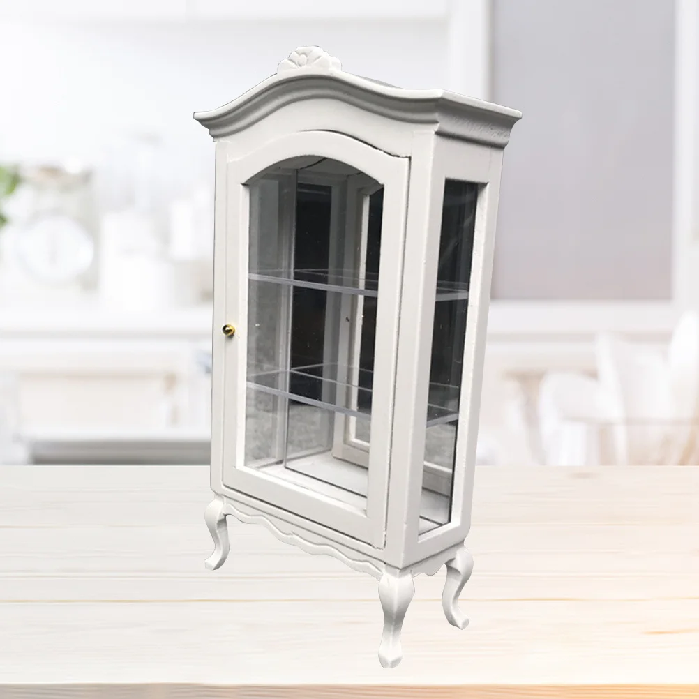 Acessórios para casa criança fingir jogar brinquedo mini gabinete 1/12 móveis de adorno