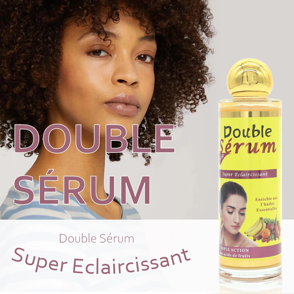 Double Fruit Orange Super Serum with Carrot Extract Fast Absorption Brightening Hydrate Even Skin Tone Women Skin Face Serum