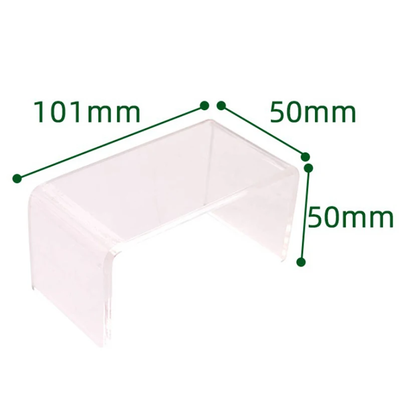 1:12 Doll House Transparency Table Living Room Leisure Table Mini Model Scene