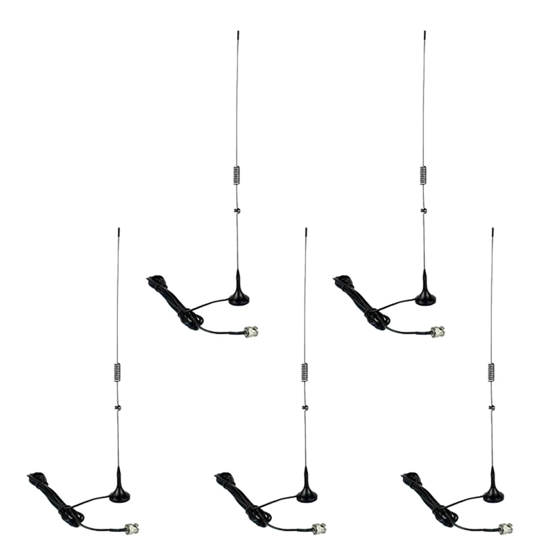 5X UT-106UV BNC Dual Band U+VHF Antenna For ICOM YAESU Kenwood BAOFENG Radio