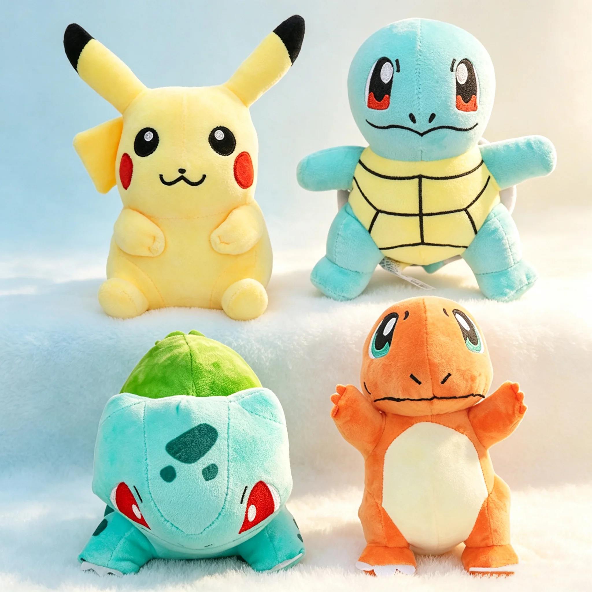 Charmander Squirtle Bulbasaur Plush Toy Anime Figure Model Kids Birthday Gift Anime Stuffed Gift for Kids Children