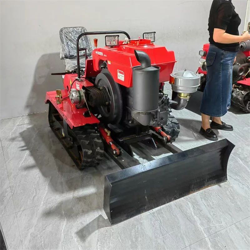 Dual-purpose micro-plough household tractor small seat multi-functional design with new engine motor drought-resistant gearbox