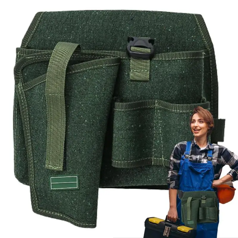 

Tool Belt Pouches Multipurpose Tool Fanny Pack Tool Pouch With Belt Multiple Pockets Canvas Tool Belt Tool Belt Bag For