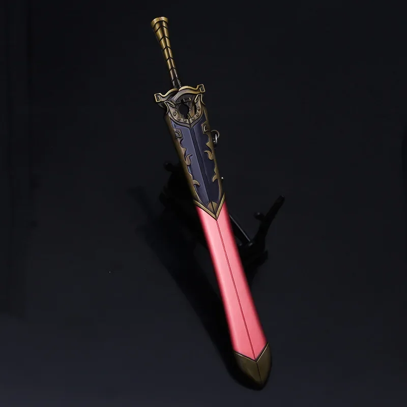 22cm/8.66in Qin Emperor Series Weapon Model Toy Yan Ri Sword Keychain Alloy Sheath Anime Metal for Boy's Gift Gaming Peripherals