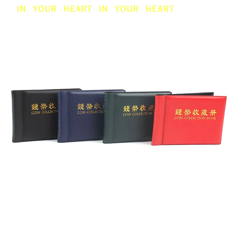 【X】60 Pockets Coinnings Collection Album Book Mini Penny Storage Bag Collecting Money Organizer Gifts Coinning Holder Albums