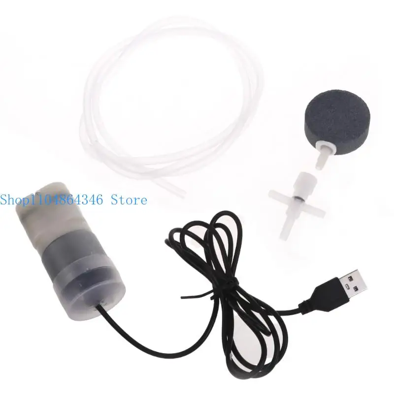 652F Aquarium Mini USB Air Pumps Portable Fish Oxygen Air Pumps High Energy Saving Oxygen Air Pumps Adjustable Speed