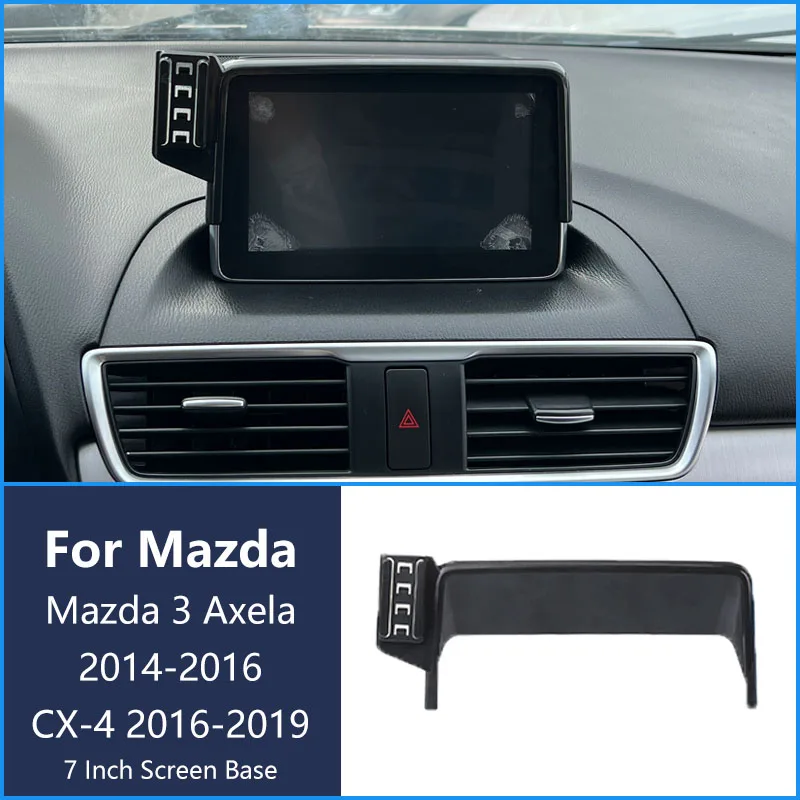 For Mazda 3 Axela 2014-2016 CX-4 2016- 2019 Car Phone Wireless  Charger Bracket Navigation Holder 7 Inch Screen  Base  Bracket