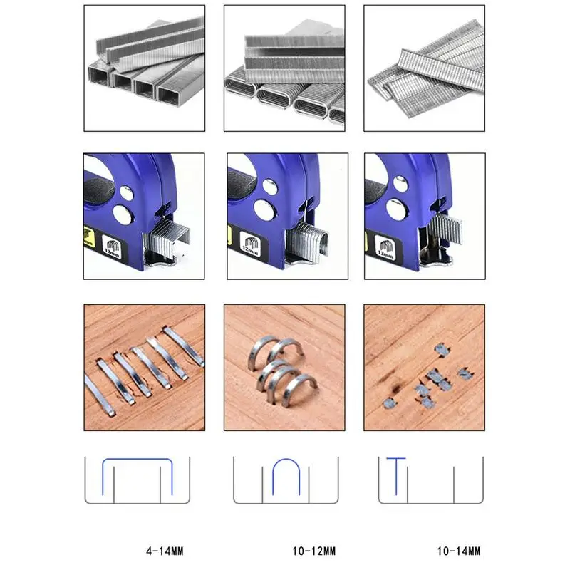 Stapler For Furniture Carpentry Nailer For Fixing Furniture Stapler Power Adjustment With 3000 Nails Manual Wood Nailer For