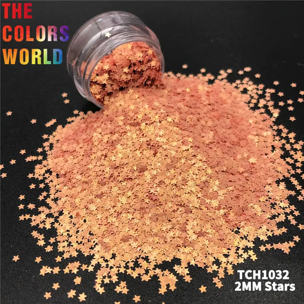 TCT-758 Star Nails And Hair Glitter Solvent Resistant Shapes Glitter Sequins Makeup PET Paillettes For wedding Confetti DIY