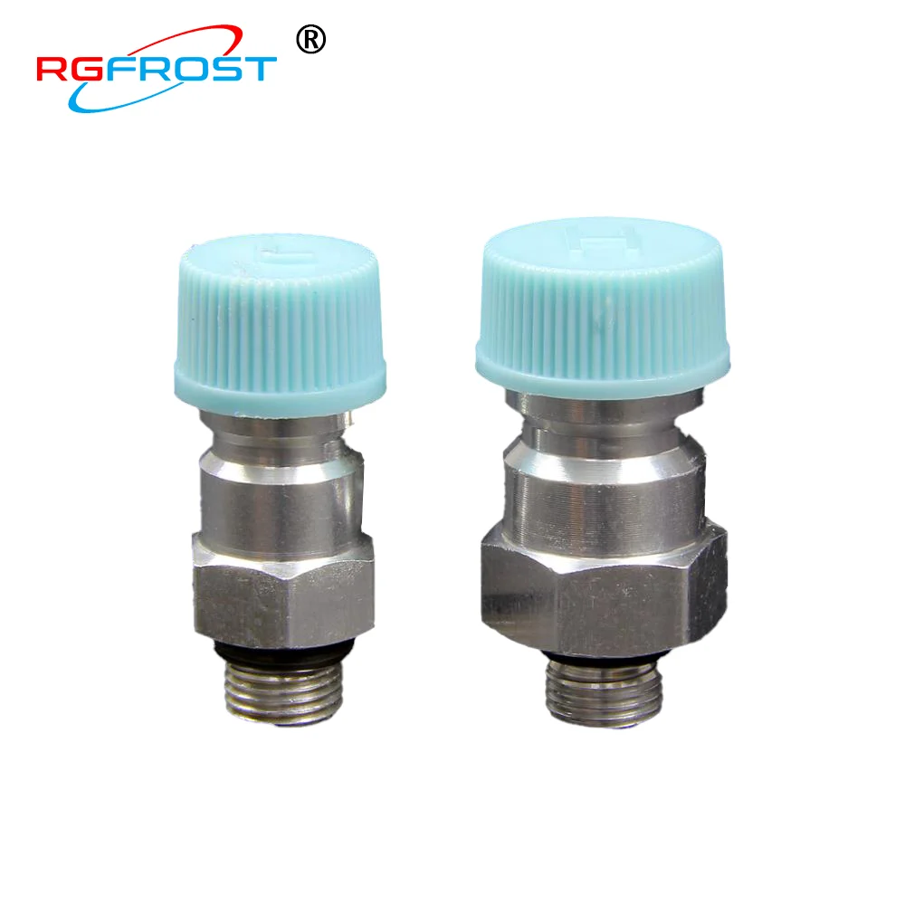 Universal R134a R12 High Low Side Service Port Welding Valve with JRA Valve Core and Cap