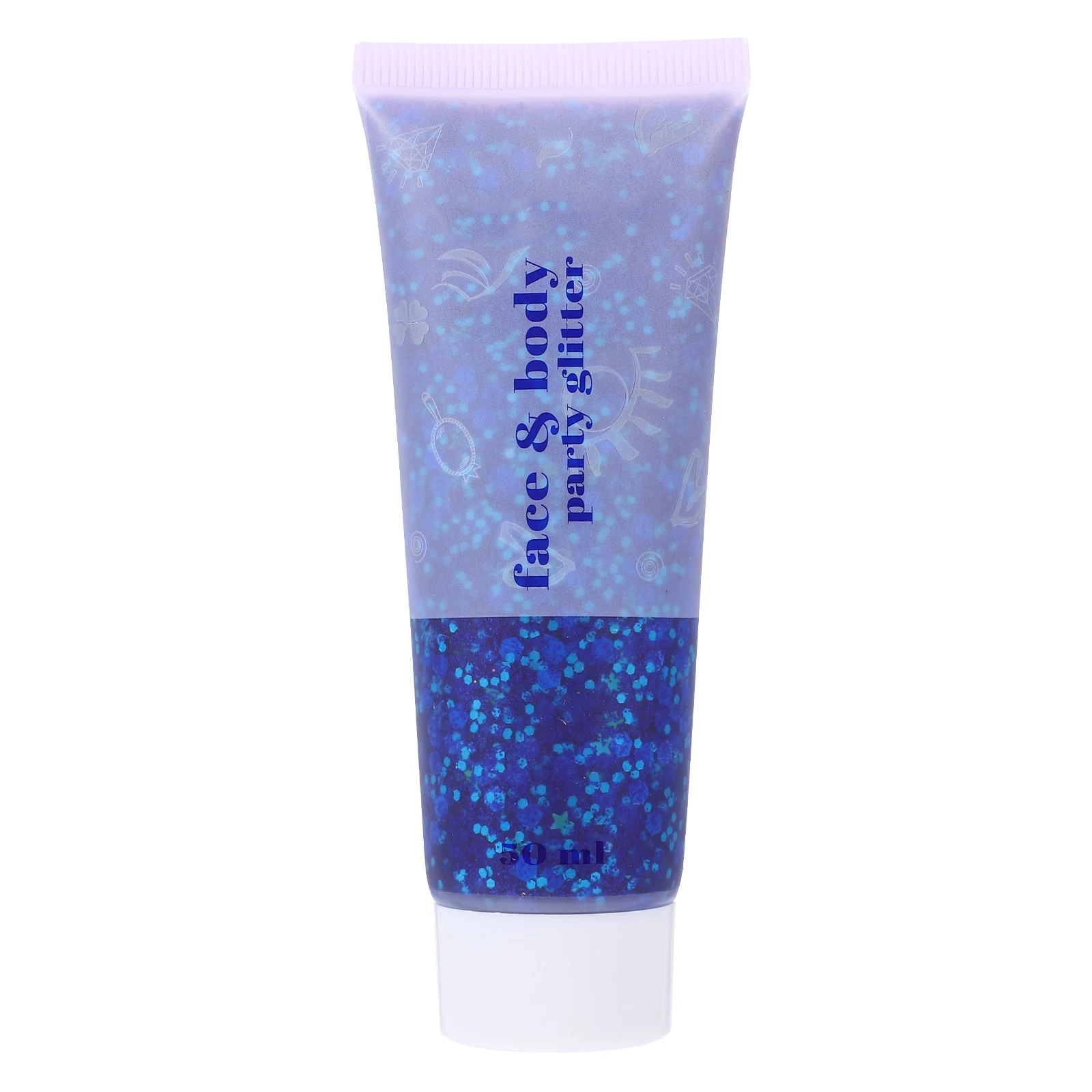 

50ml Body Makeup Glitter Gel Chunky Sequins Shimmer Lotion for Hair Face Arm Leg Nails Safe Materials Easy Decorative Effects