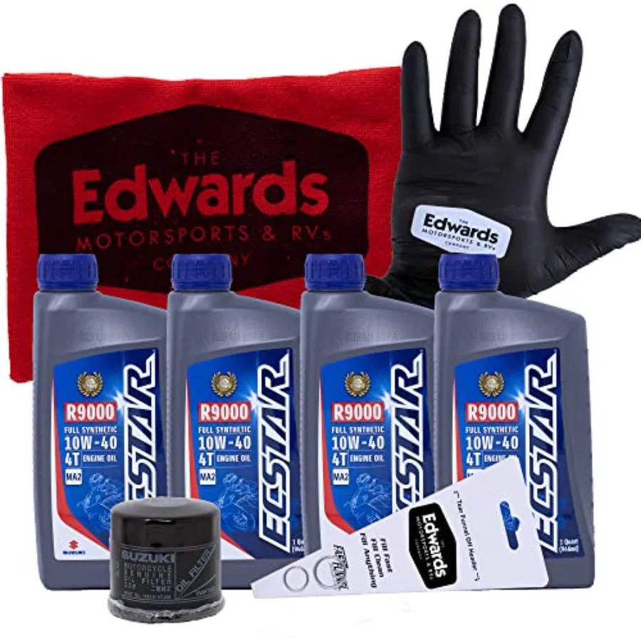 

Edwards Oil Change Kit for 1999-2022 Suzuki Hayabusa GSX1300 Motorcycle - Complete Maintenance Solution with High-Performance F