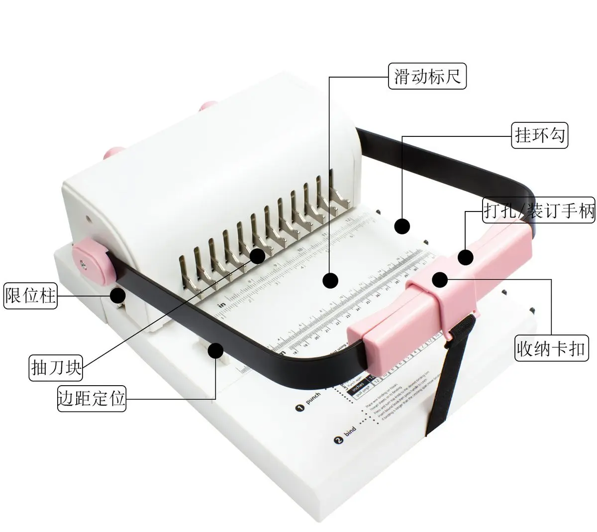 Binding Machine 2:1 Double Wire Binding Machine Machine Single-pass 20 Pages Pun