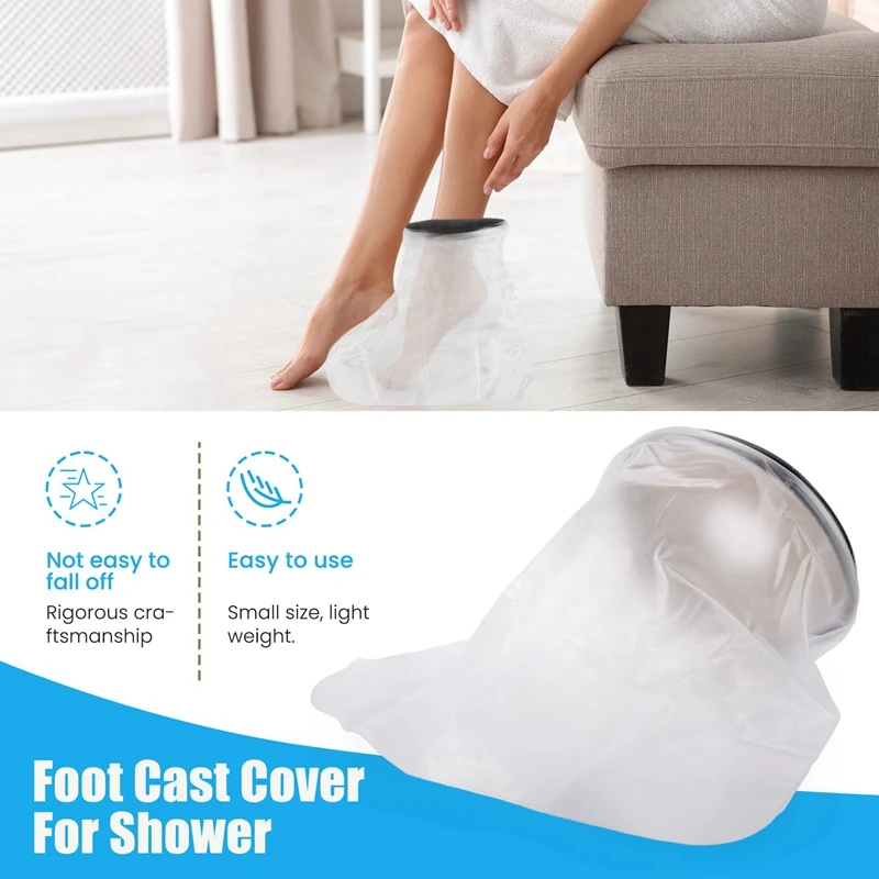 Waterproof Cast Cover Leg For Adult Ankle Shower Bath Watertight Foot Protector Wounds For Swimming Bath Accessories