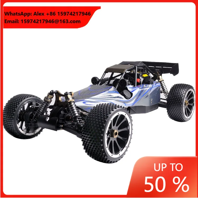Wholesale 2.4G 1/5 RC Gas Powered 4WD Buggy 30CC Engine Metal Gear Box HSP 94054S Radio Control Toy App-Controlled