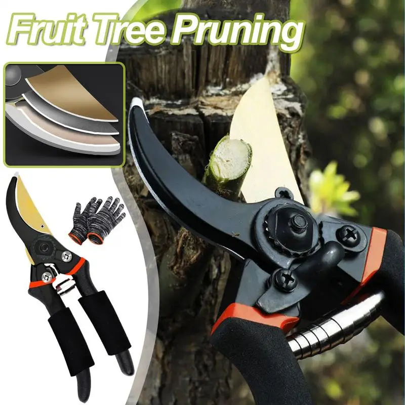 

Floral Scissors 8.46inch Ergonomic Multifunctional Pruning Shears Flower Tree Trimmers Cutting Scissors Gardening Tools Hand