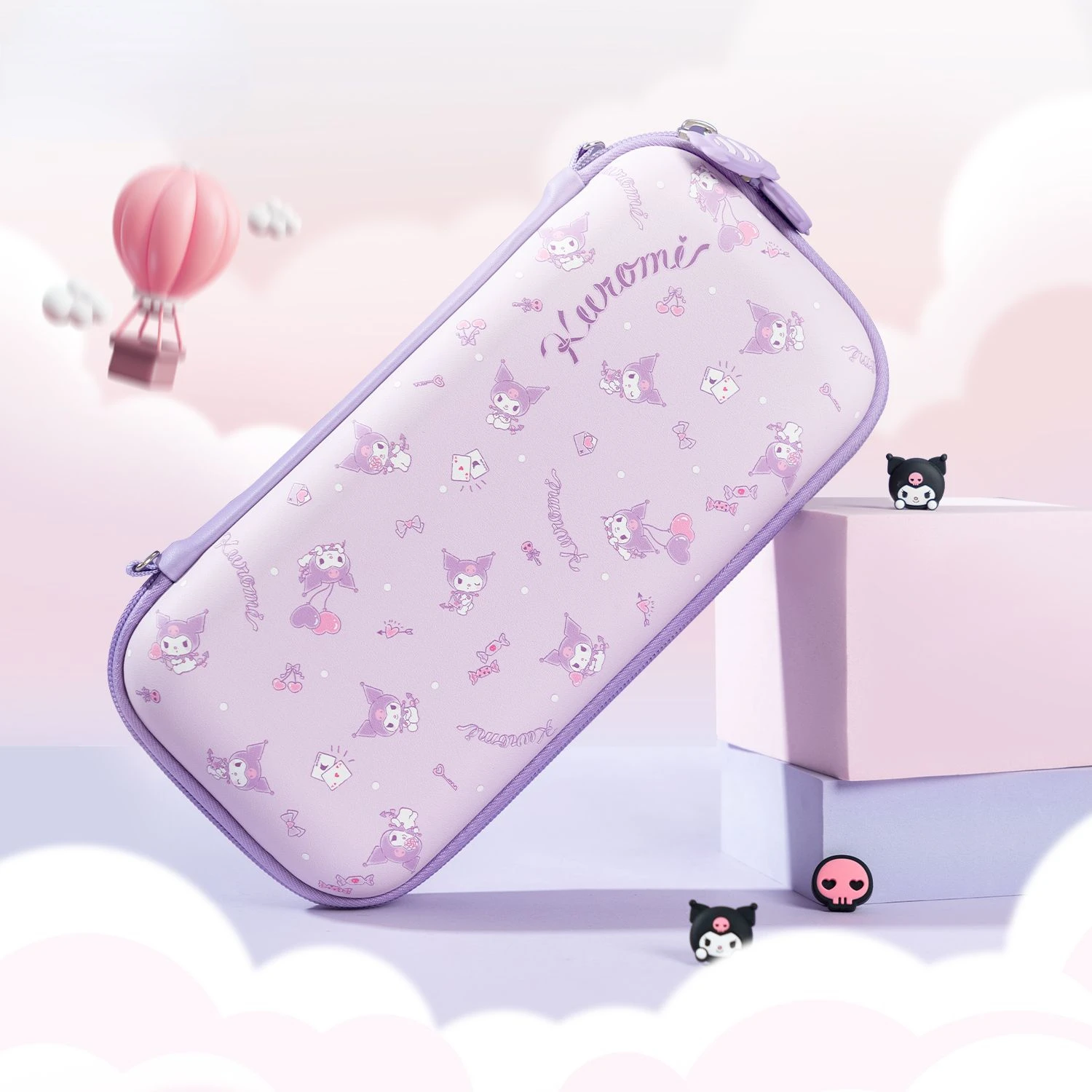 Sanrio Kuromi Pochacco Cinnamoroll Melody Game Console Protective Bag For Switch NS/Oled Console Portable Universal Storage Box