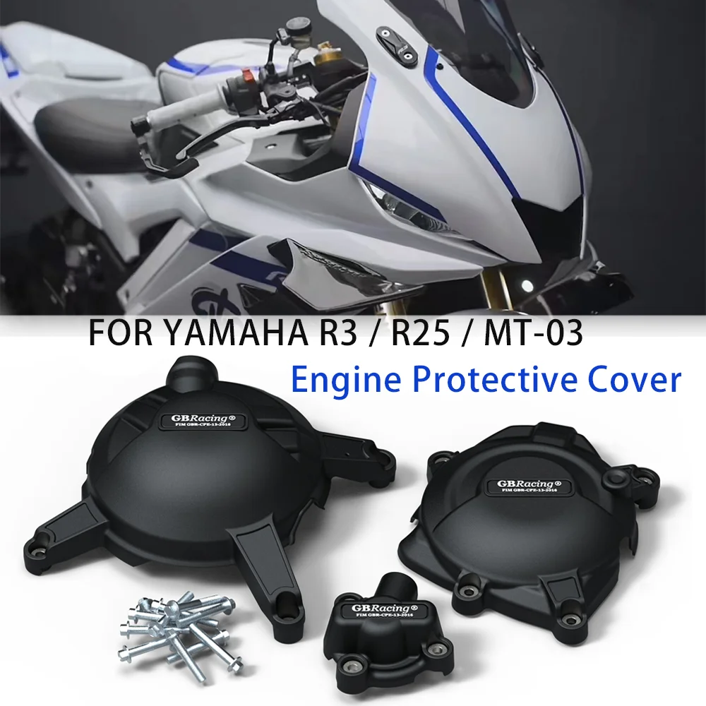 R3 2013-2018 Motorrad Motor abdeckung setzt Motorhauben schutz Motor abdeckung für Yamaha MT-03 MT03 & R 3 & R25 2015-2018