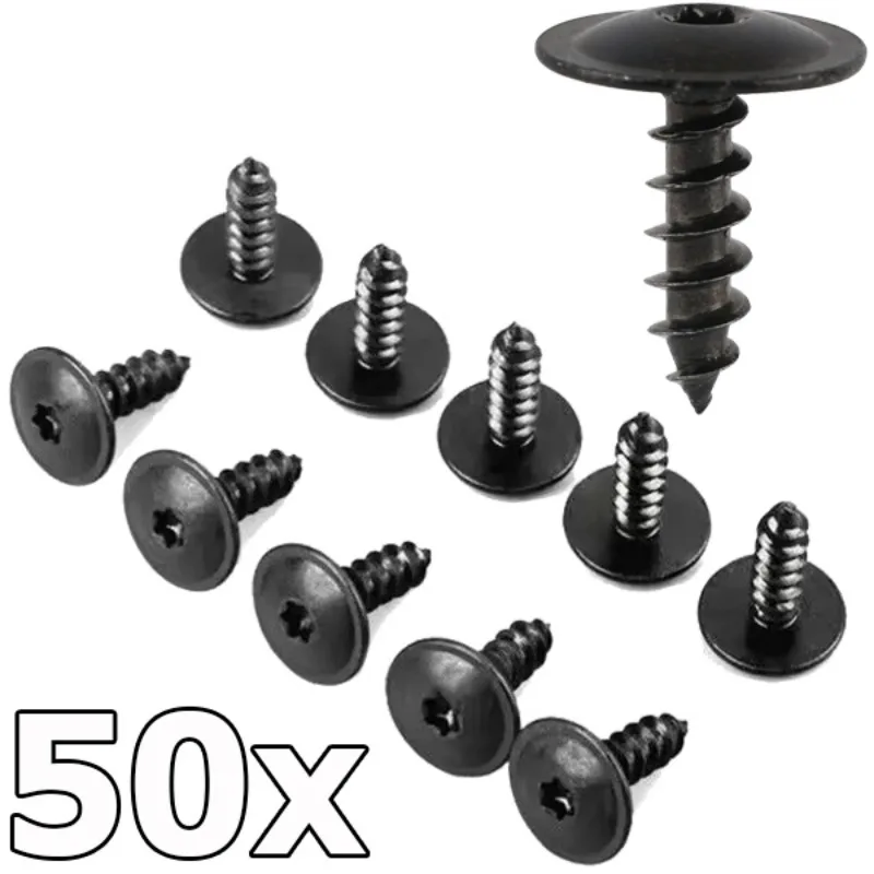 50-10szt Osłona silnika Osłona przeciwbryzgowa Nadkole Śruba Torx Klipsy mocujące do VW Audi A1 A3 A4L Q3 Q5 Q7 N 90974701