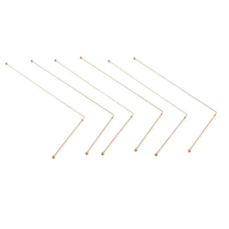 9Pair Copper Dowsing Rods Spiritual Divining Rods Flexible Copper Rod Dowsing Spirit Rods For Detect Gold,Divining Water