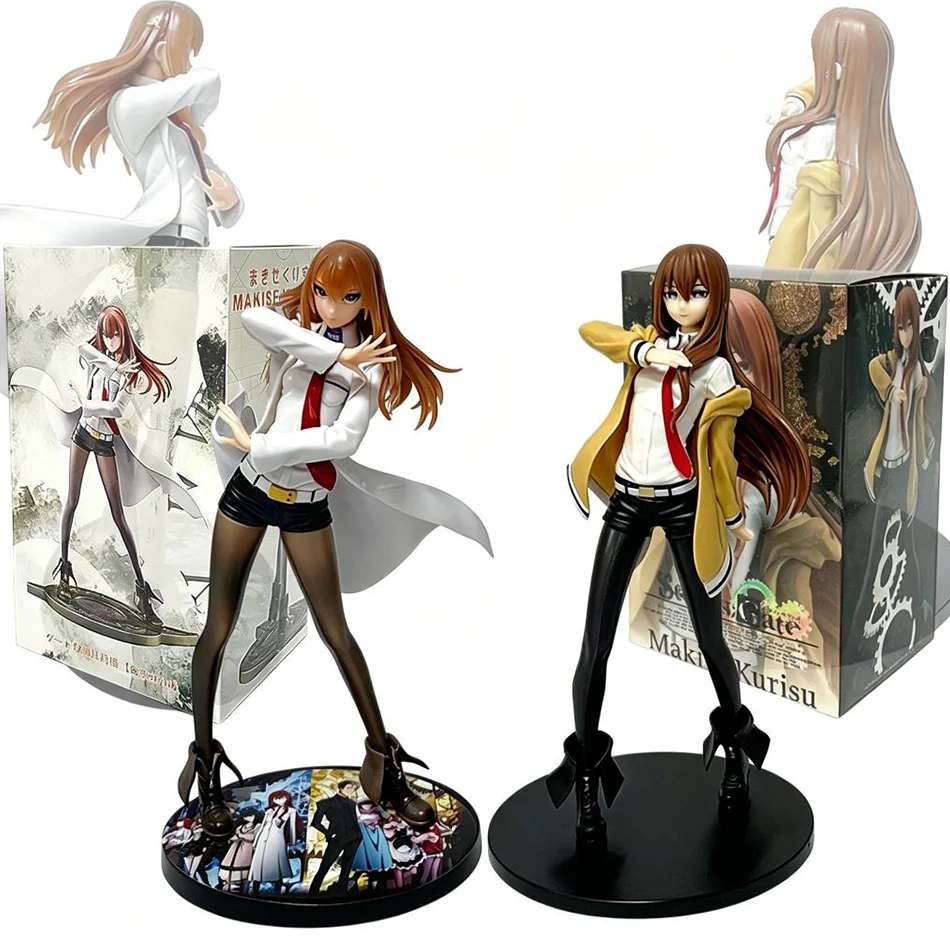 18CM Anime Steins;Gate Makise Kurisu Dream Tech Figur Anziehfigur Stehende Modellpuppe Actionfigur PVC