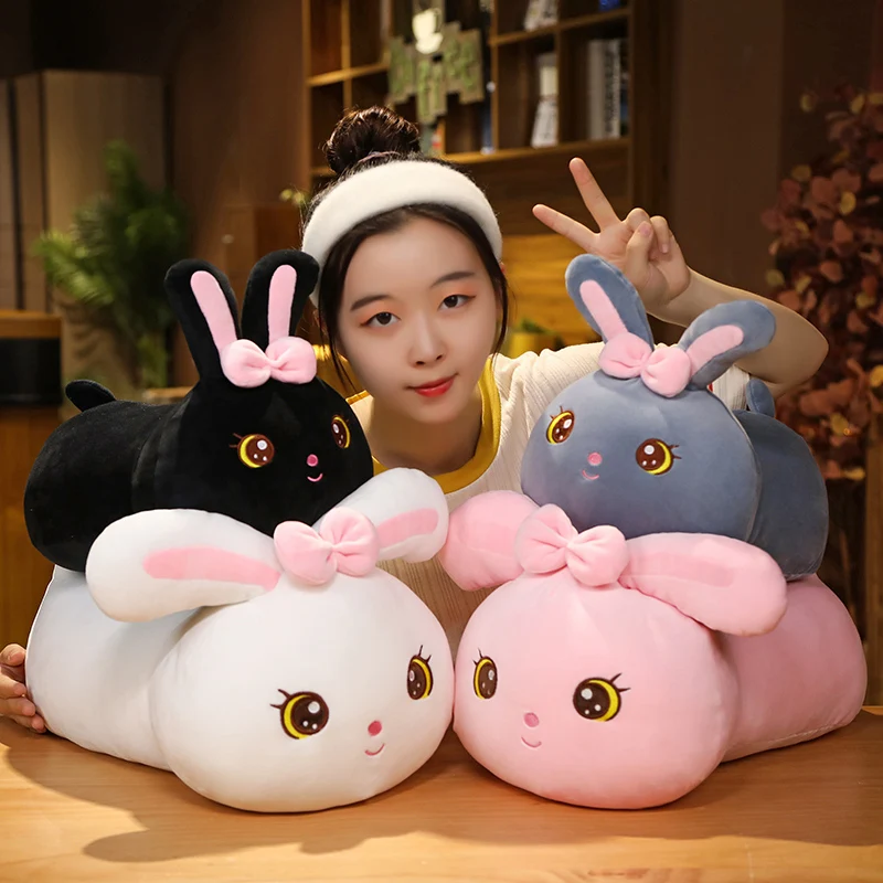 Cartoon Rabbit Pillow Plush Toys Kawaii Stuffed Soft Sleeping Cushio Appease Birthday Gifts