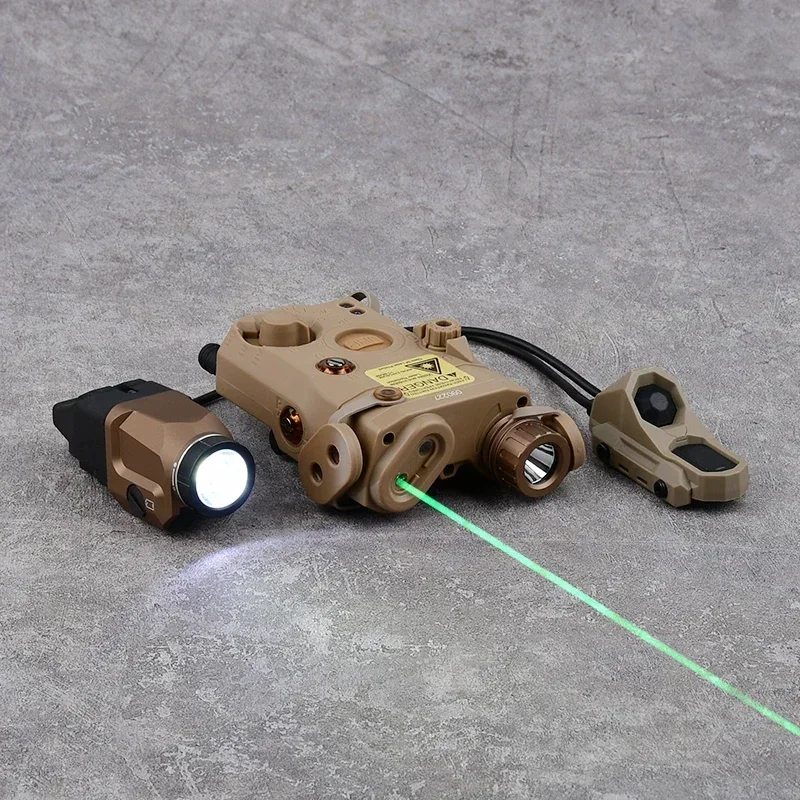 

Airsoft Tactical Laser TL Flashlight PEQ Dual Control Mouse Tail Switch Combo Set for Outdoor Sports Camping Caving Hunting