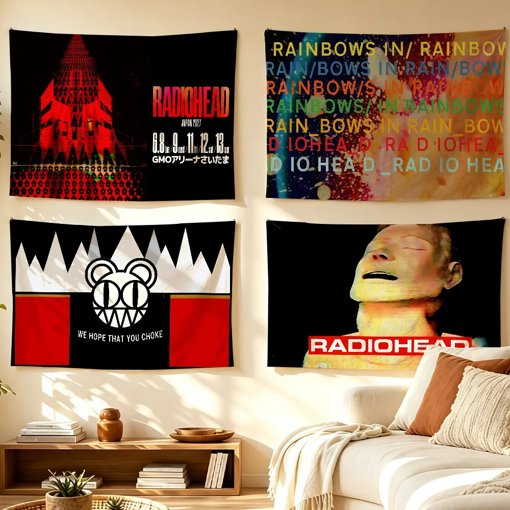 Rock Band R-RADIOHEAD Flag For Sports Matches Games Parade Rally Holiday Festival Backyard Balcony Club Bar Decor