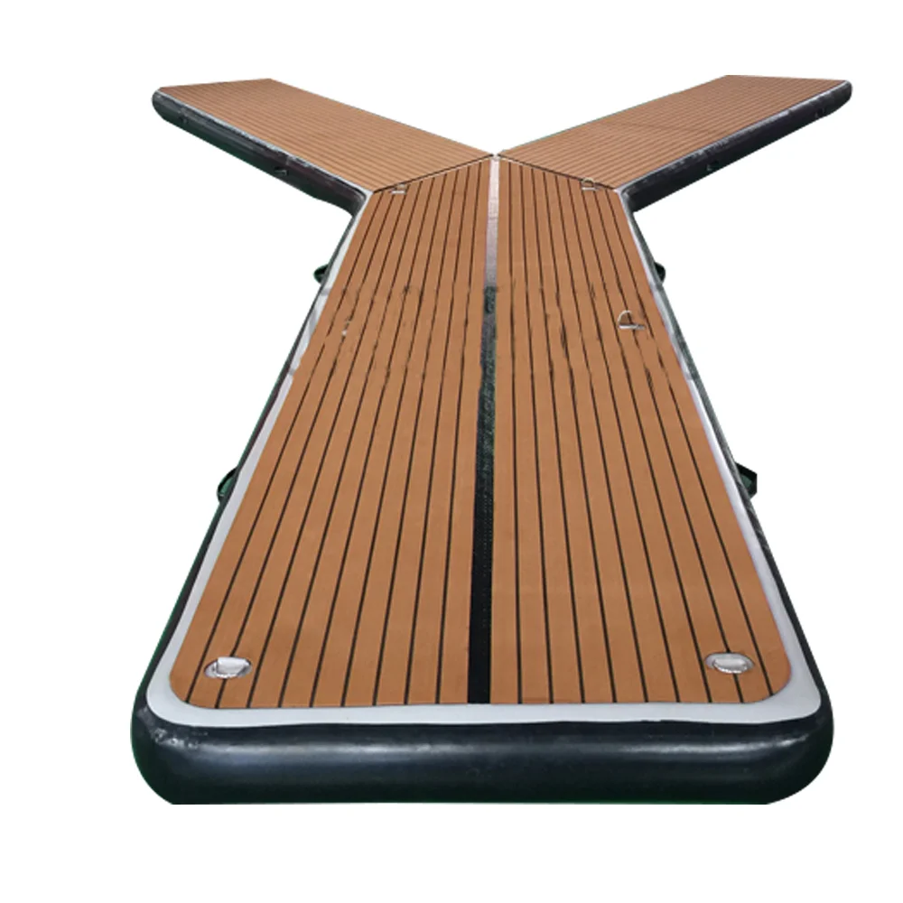 

Надувная Y-понтонная яхта Drop Stitch, плавающая водная платформа для плавания, док-станция