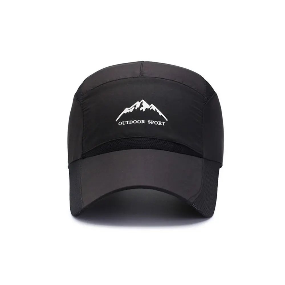 Mountain Printed Quick Dry Baseball Cap Adjustable UV Protection Breathable Mesh Sun Hat Extended Brim Fishing Sun Hat