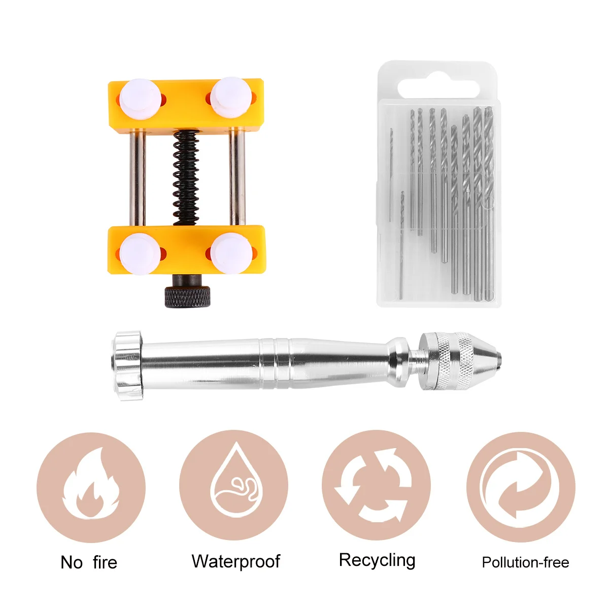 

1Set Hand Drill Multi Function Rotary Tool for DIY Jewelry Making Woodworking Projects Accurate Drilling Comfort Grip Reliable