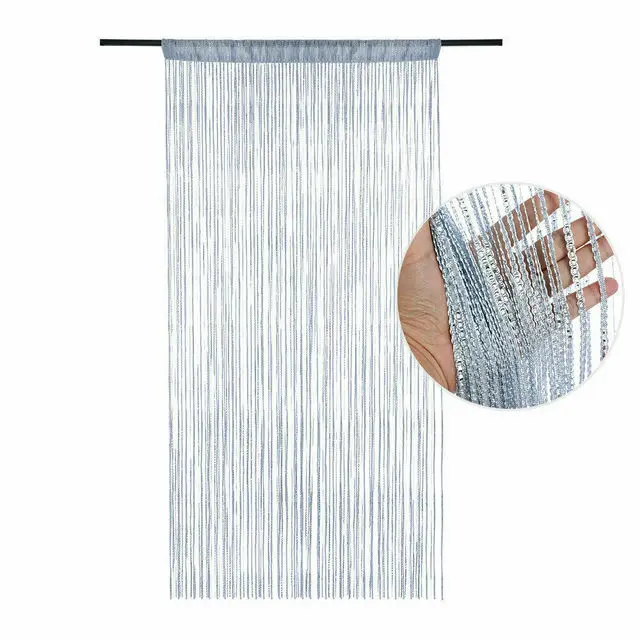 100*200CM Door Windows Hanging Beaded Decors Curtain String Summer Fly Insect Screen Tassel Panel Curtains Door Home Decor