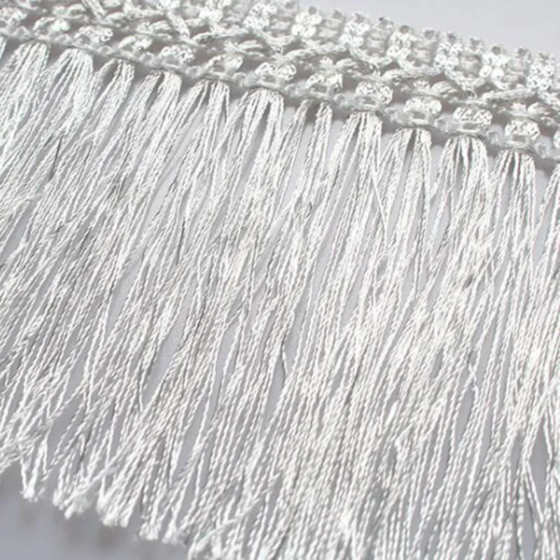 11.55M 12CM Width Curtain Tassel Braided Lace Trim Sewing Ribbon Fringe DIY Ethnic Latin Dress Stage Garment Curtain Accessories
