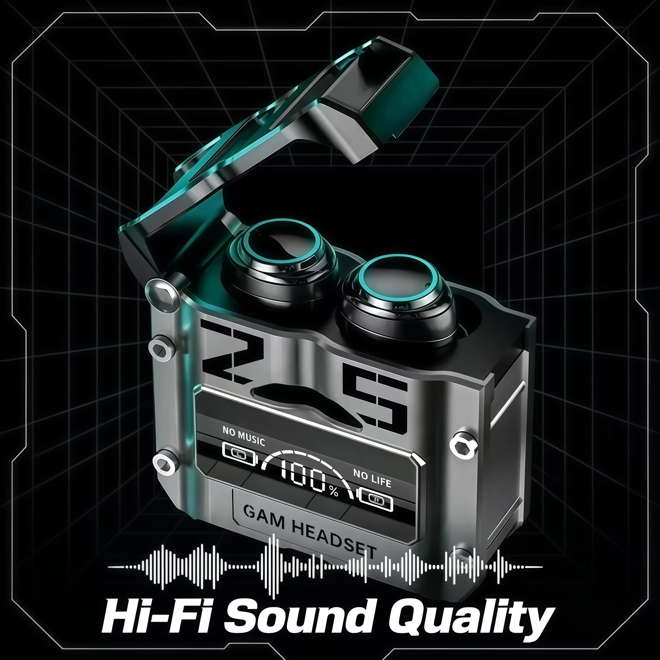 NewM25 TWS Wireless Headphones Earphones Noise Reduction Stereo Bluetooth 5.3 Waterproof Headsets With Microphone Gaming Headset