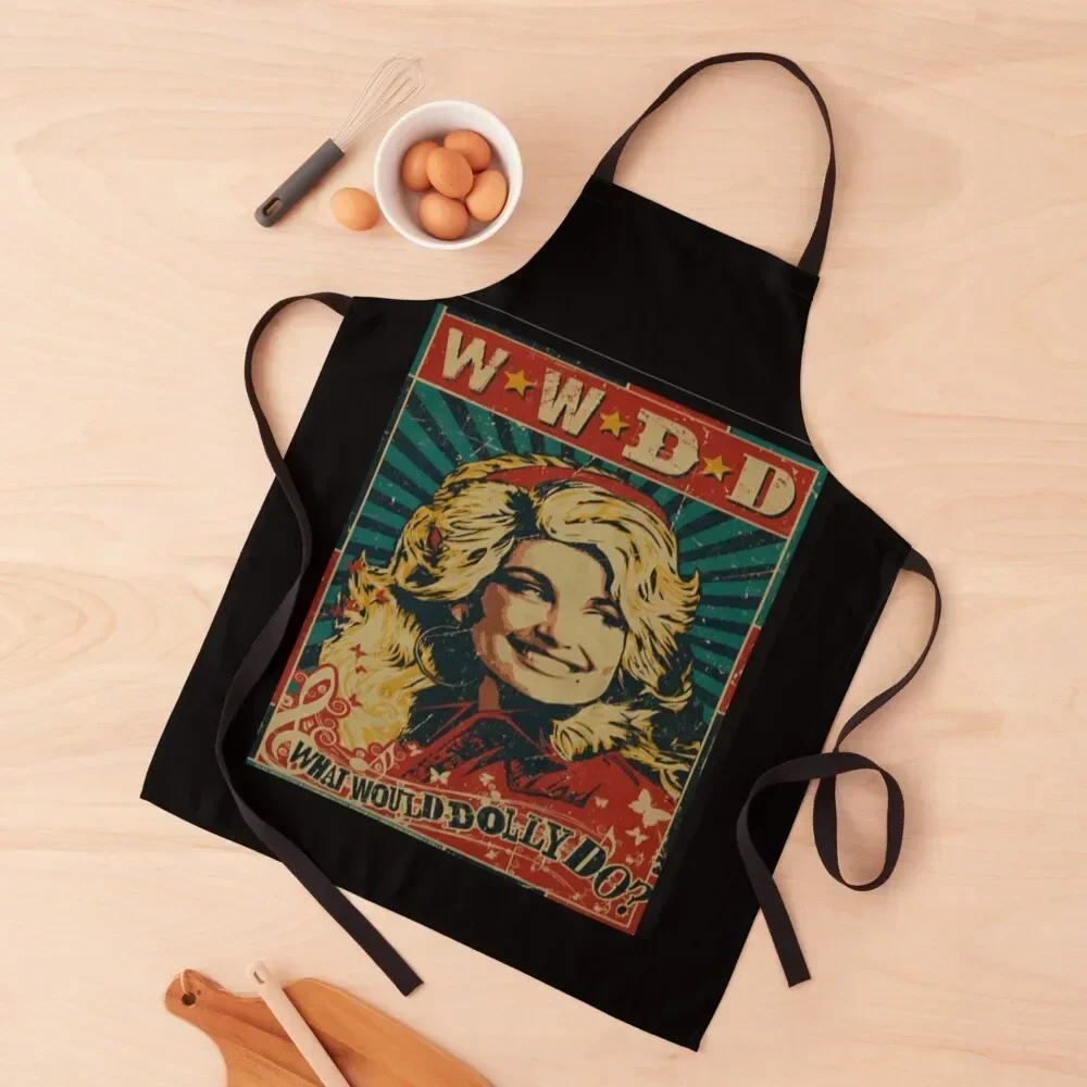 Wwdd What Would Dolly Do T-ShirtWwdd What Would Dolly Do Apron For Cooking Kitchen Supplies Idea Goods Nursing Apron