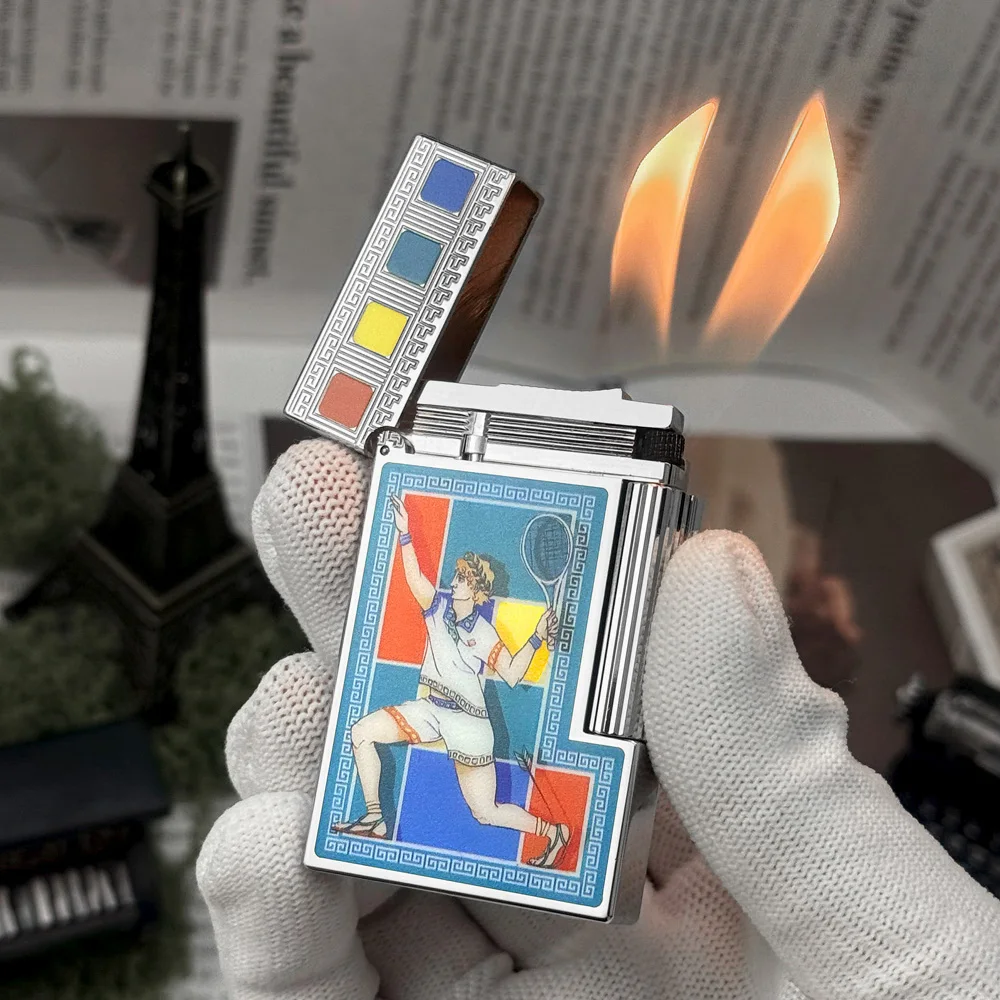 Luxury Cigarette Lighter Double Flame Loud Sound Butane Refillable Memorial Smoking Tool For Father's Day Gift Limited Edition